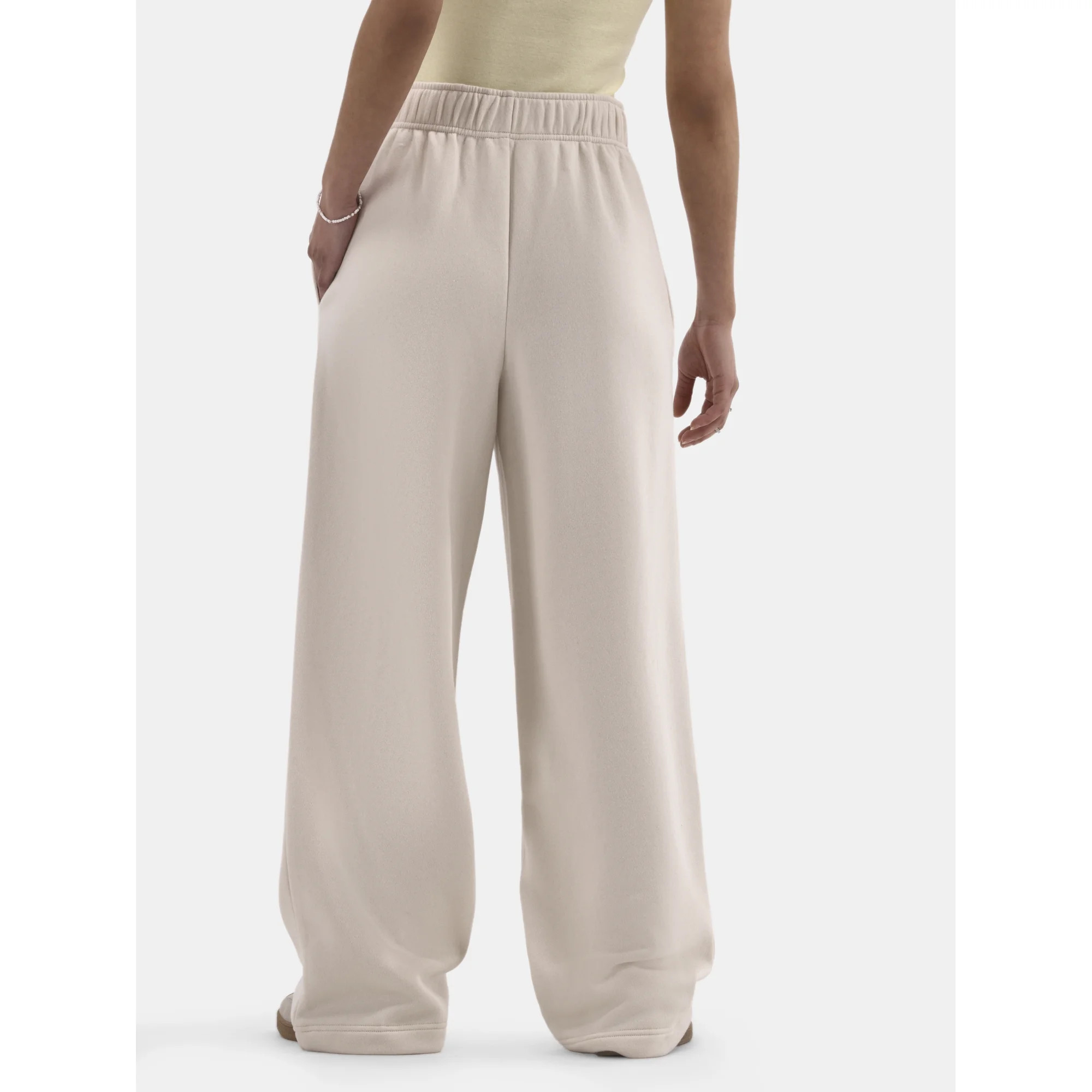 No Boundaries Soft Fleece Wide Leg Pants, 30” Inseam, 1 or 2-Pack, Women’s - Walmart.com | Walmart (US)