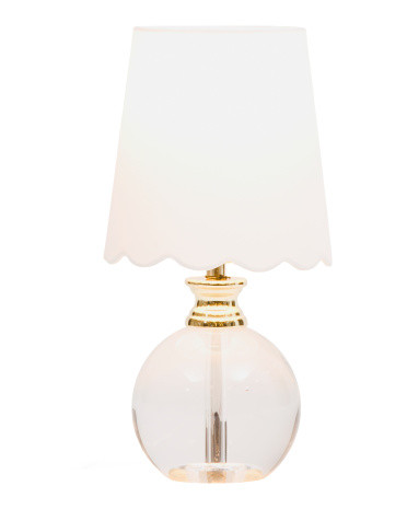 14in Beatrice Pure Crystal Glass Accent Lamp | TJ Maxx