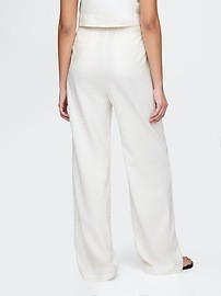 365 High Rise Linen-Blend Trousers | Gap (US)