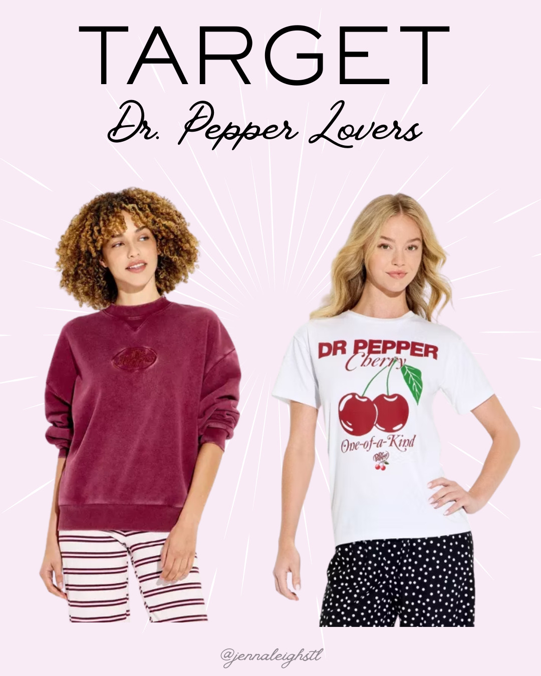 Target finds for the Dr Pepper lover. This Dr Pepper Cherry graphic tee and burgundy fleece pullover sweatshirt are such fun finds. 

 #LTKootd #LTKselfcare #LTKMidsize