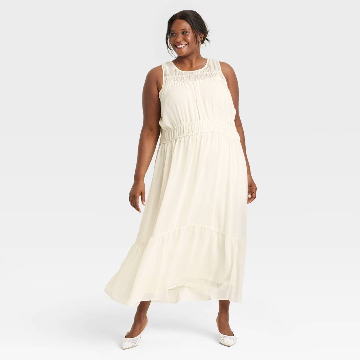 Women's Sheer Chiffon Maxi Dress - A New Day™ | Target