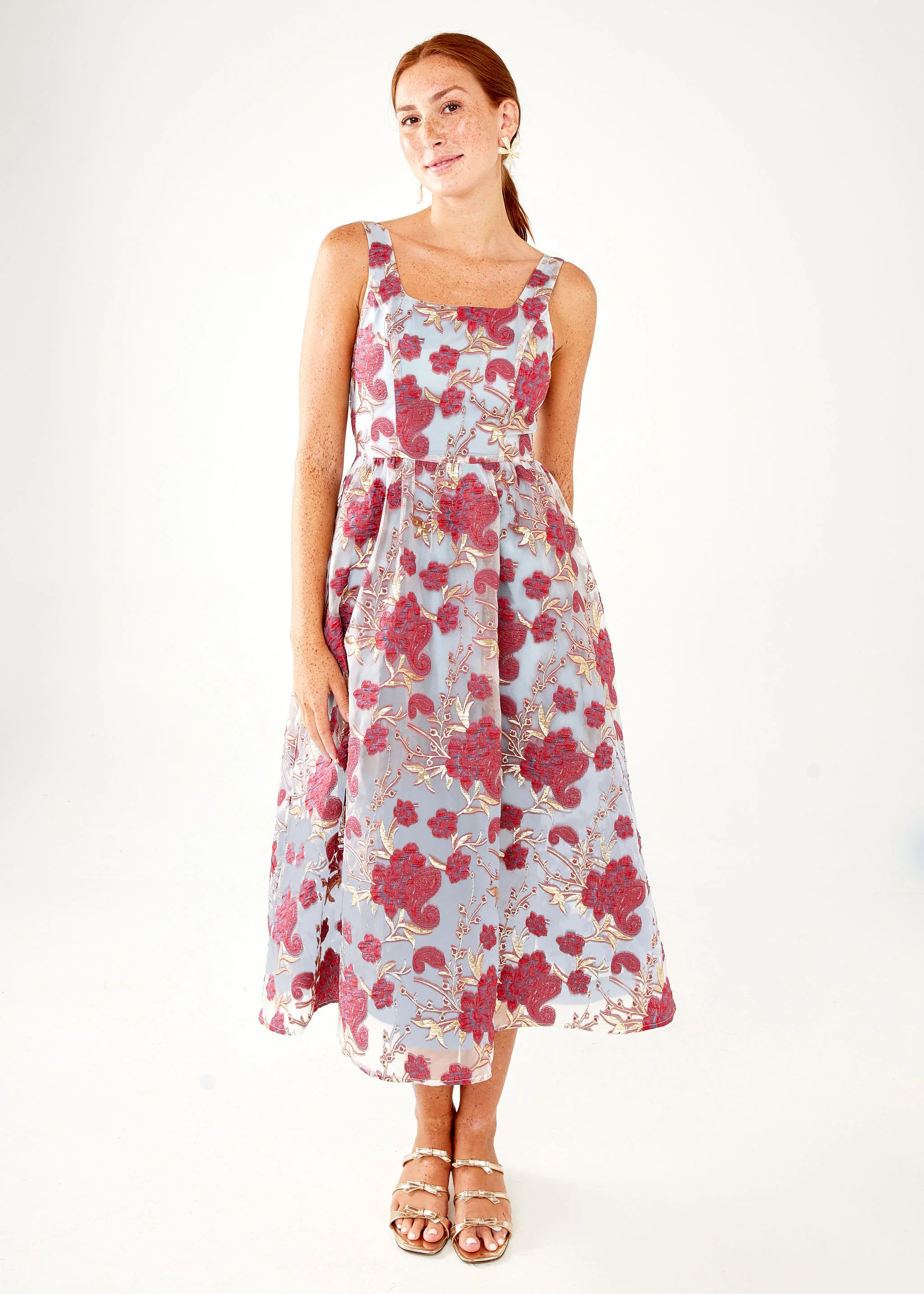 Victoria Dress Moonlight Petal Organza | Abbey Glass