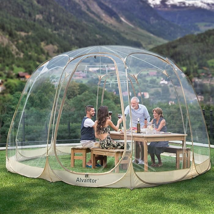 Alvantor Pop Up Bubble Tent - 15’ x 15’ Instant Igloo Tent - 12-15 Person Screen House for Pa... | Amazon (US)