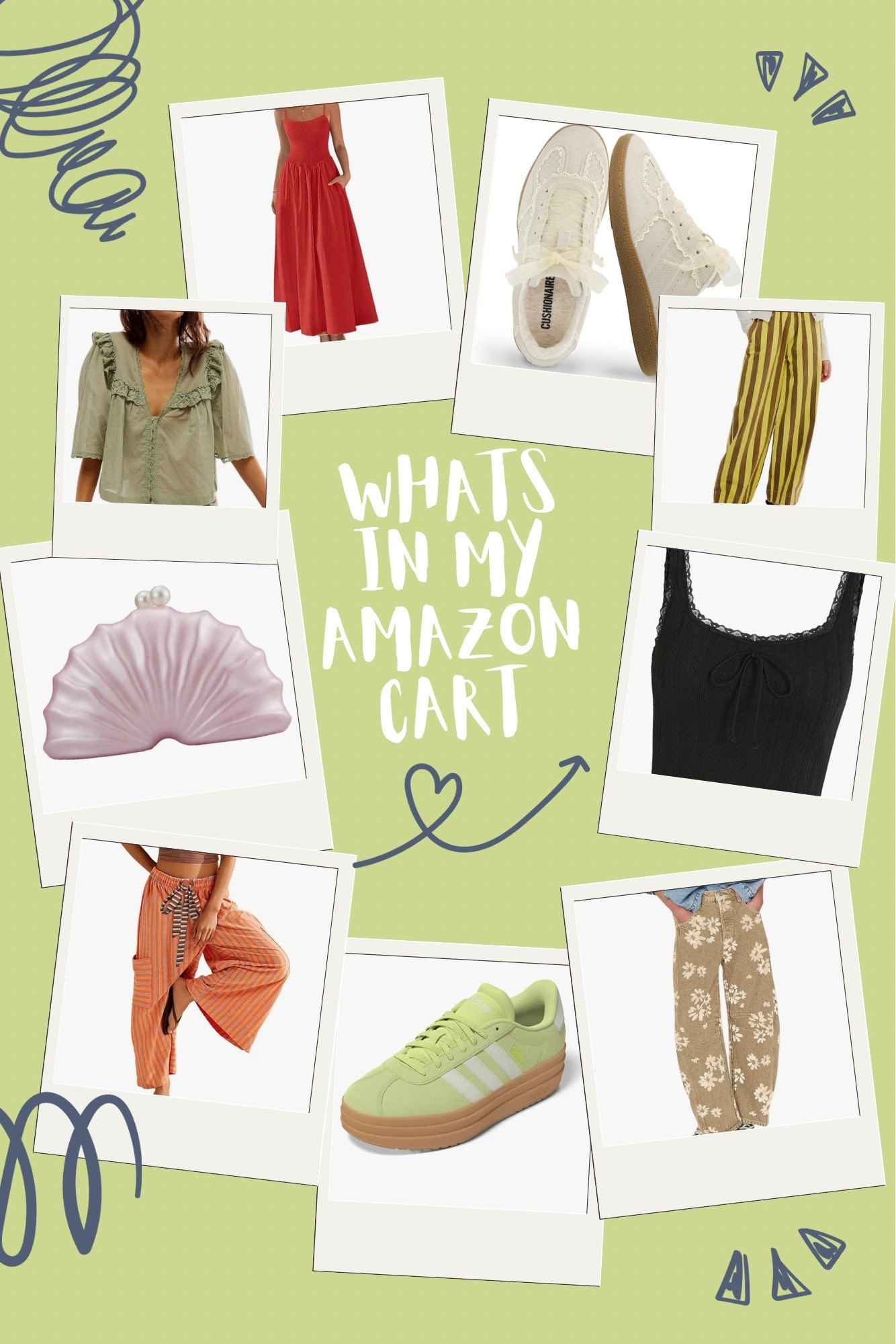 What’s in my Amazon cart 🛒 right now: 
Clothing Edition 👗 👠 👟 👚 👖 

#LTKSummerEdit #LTKStyleTip #LTKSeasonal