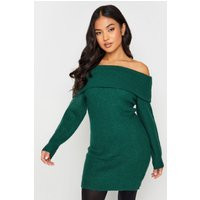 Womens Petite Tunic Knit Dress - Green - 6-8 | NastyGal UK