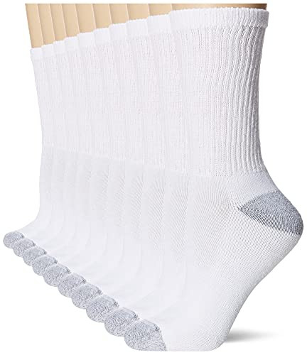 Hanes Women's Soft Moisture-Wicking Crew Socks, Multipack | Amazon (US)