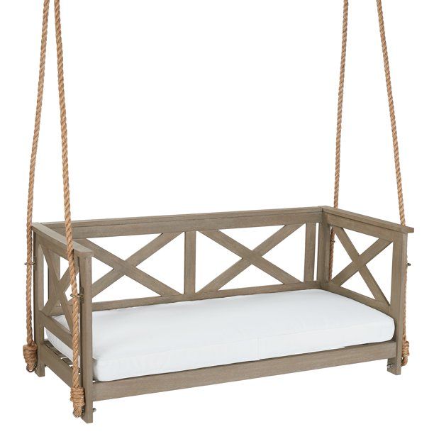 Mainstays Ella Rose 2-Person Hanging Cushioned Porch Swing | Walmart (US)