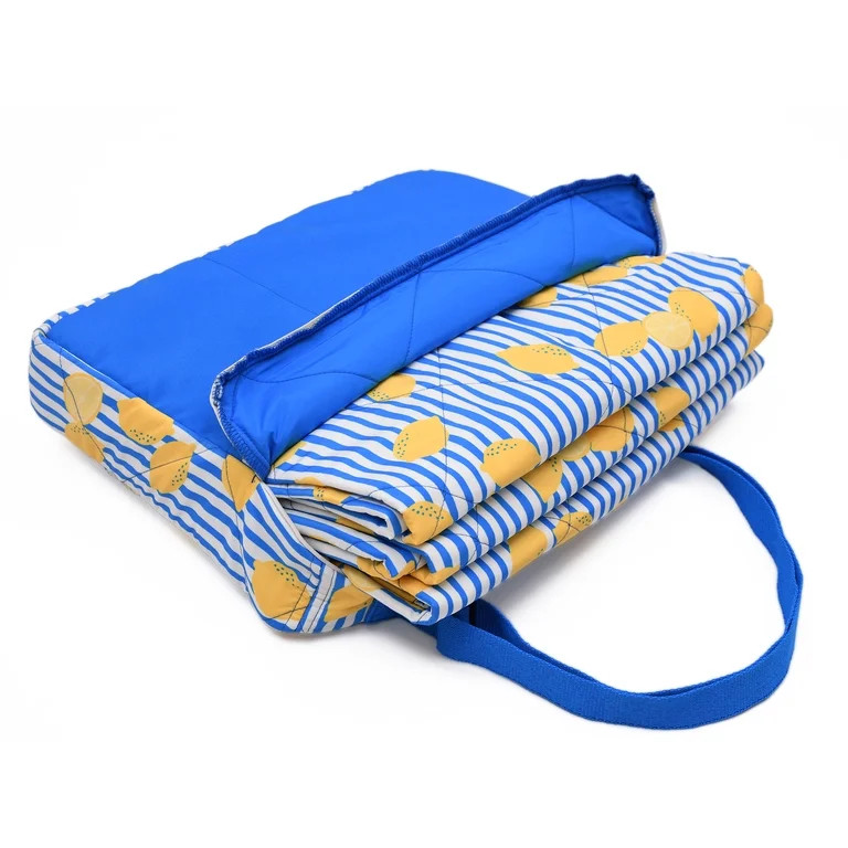 Mainstays Beach Blanket, Sand and Water Resistant, 79" x 59", Lemon | Walmart (US)