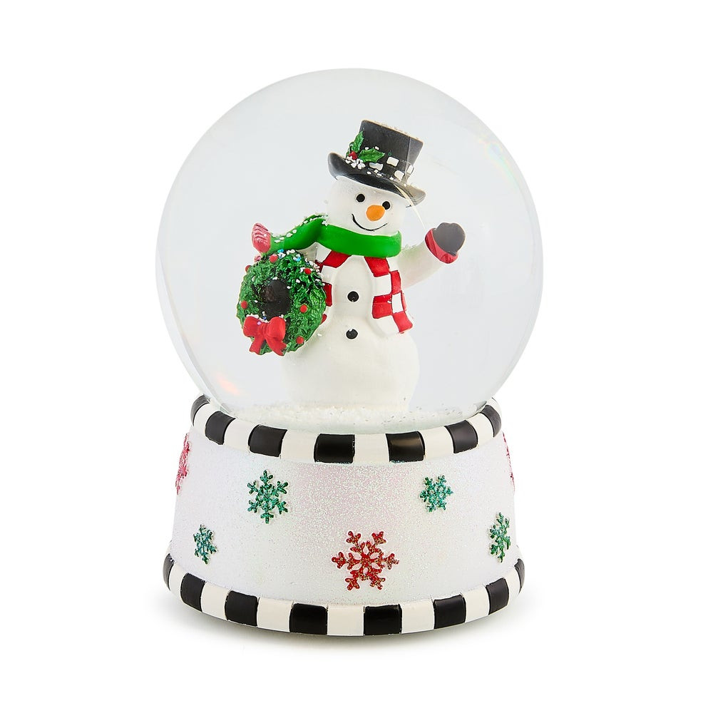 Check It Out Snowman Snow Globe | MacKenzie-Childs