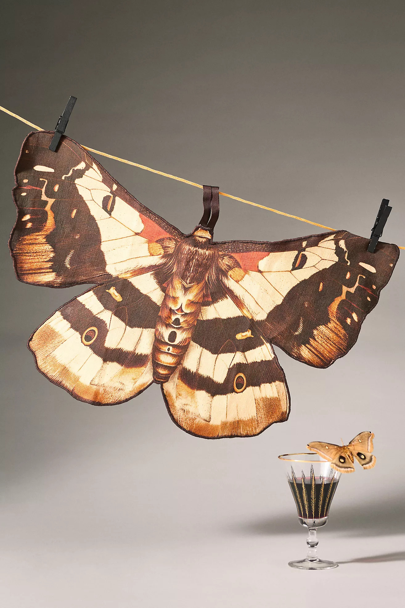 Catherine Martin Midnight Creatures Moth Dish Towel | Anthropologie (US)