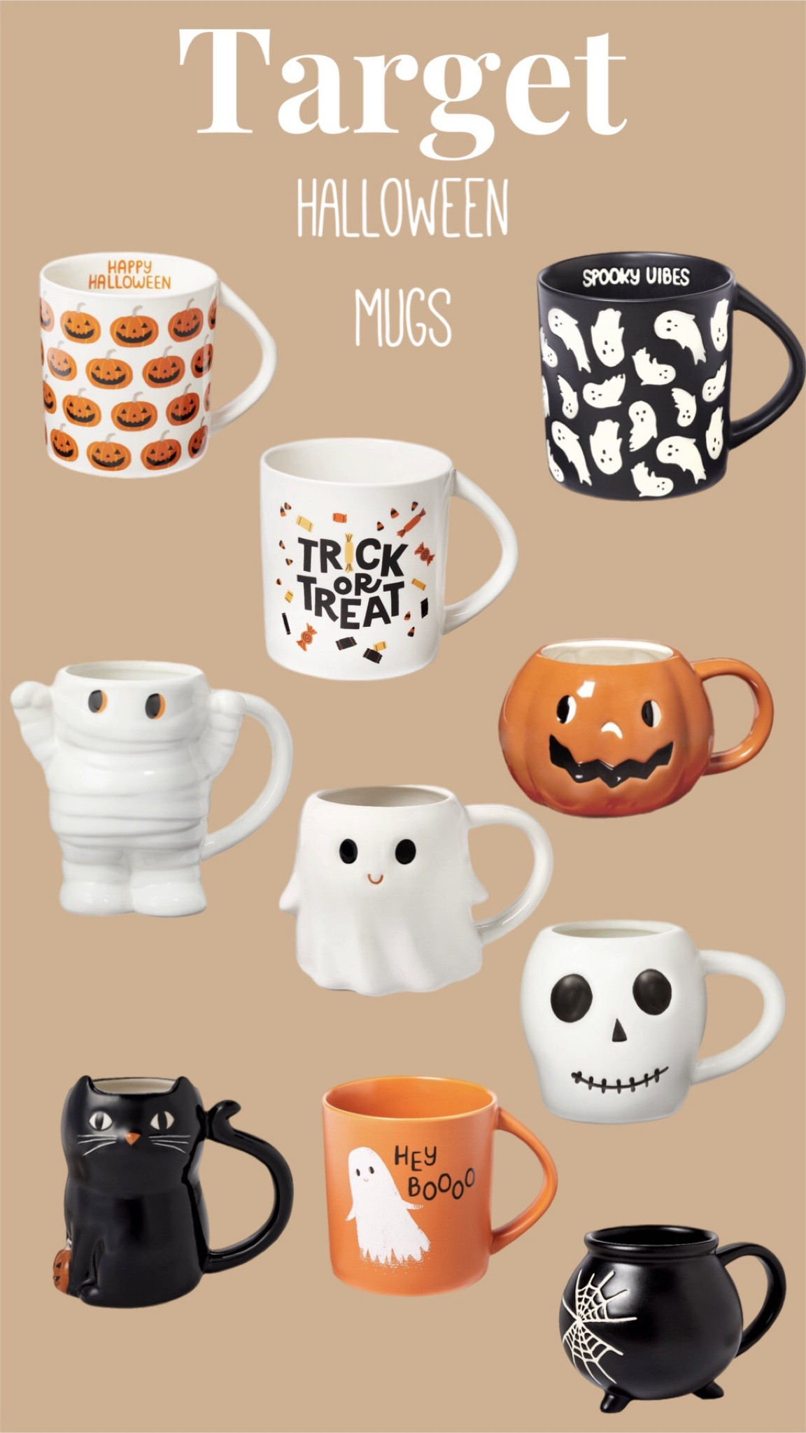 Halloween mugs 

#LTKHalloween #LTKSeasonal