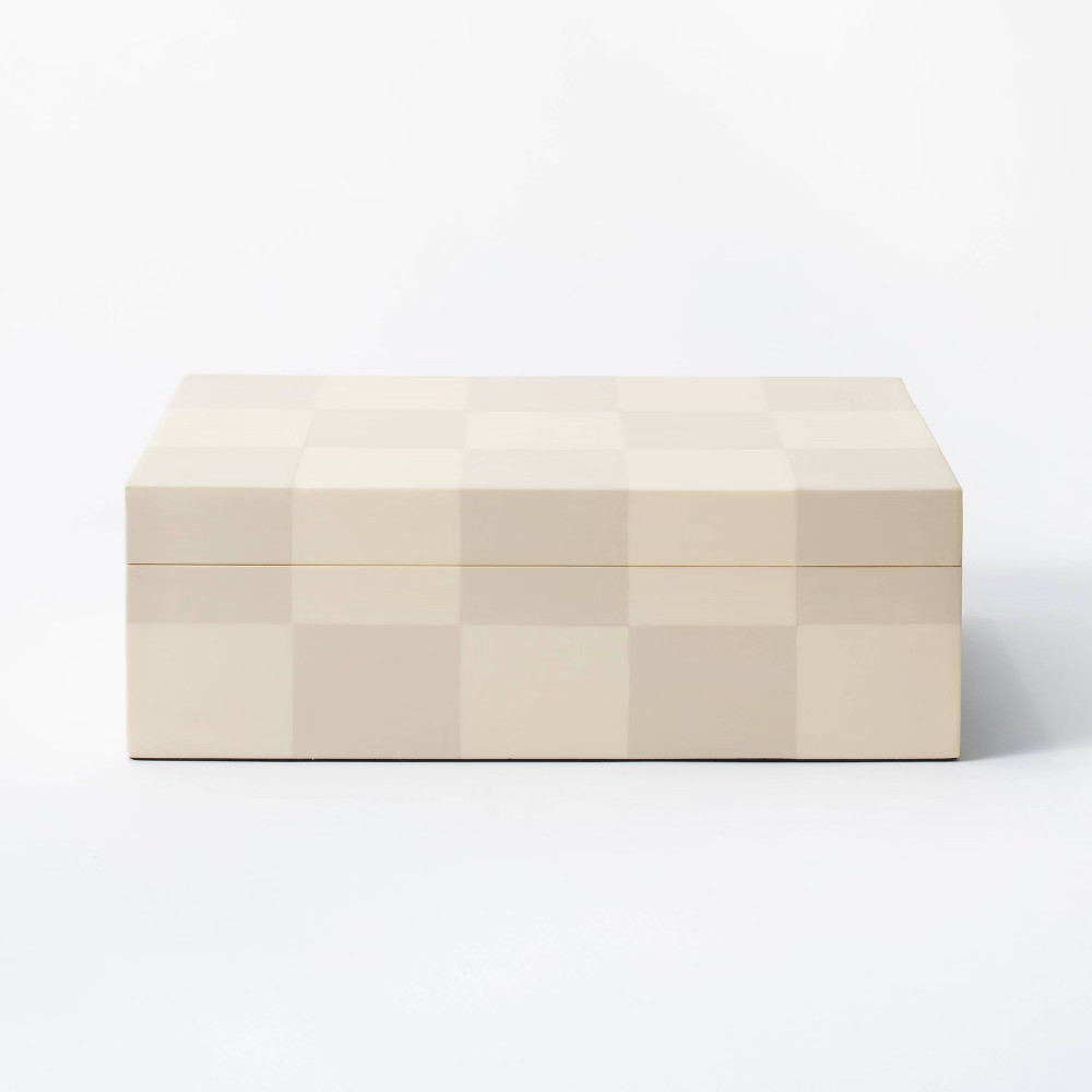 Large Checkered Resin Box - Threshold designed with Studio McGee | Target