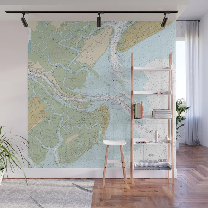Tybee Island, Daufuskie Island, Calibogue Sound, South End of Hilton Head Island, and Vicinity Na... | Society6