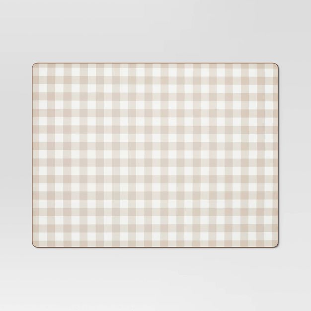 Target/Kitchen & Dining/Kitchen & Table Linens/Placemats‎Shop all ThresholdCork Buffalo Check P... | Target