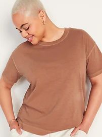 Loose Vintage Crew-Neck Tee for Women | Old Navy (US)