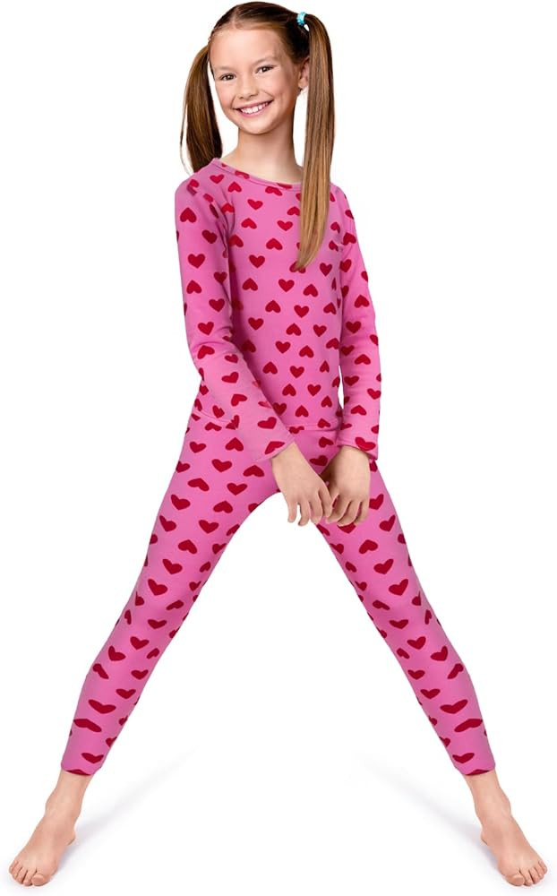 Rocky Thermal Underwear for Kids Thermals Top & Bottom Set Girls Thermal Underwear Set Kids Long ... | Amazon (US)