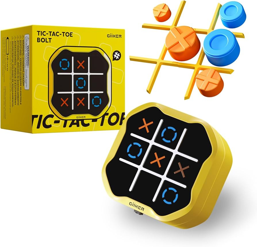GiiKER Tic Tac Toe Bolt Game, Original 3-in-1 Handheld Games, Portable Travel Games for Car Ride,... | Amazon (US)