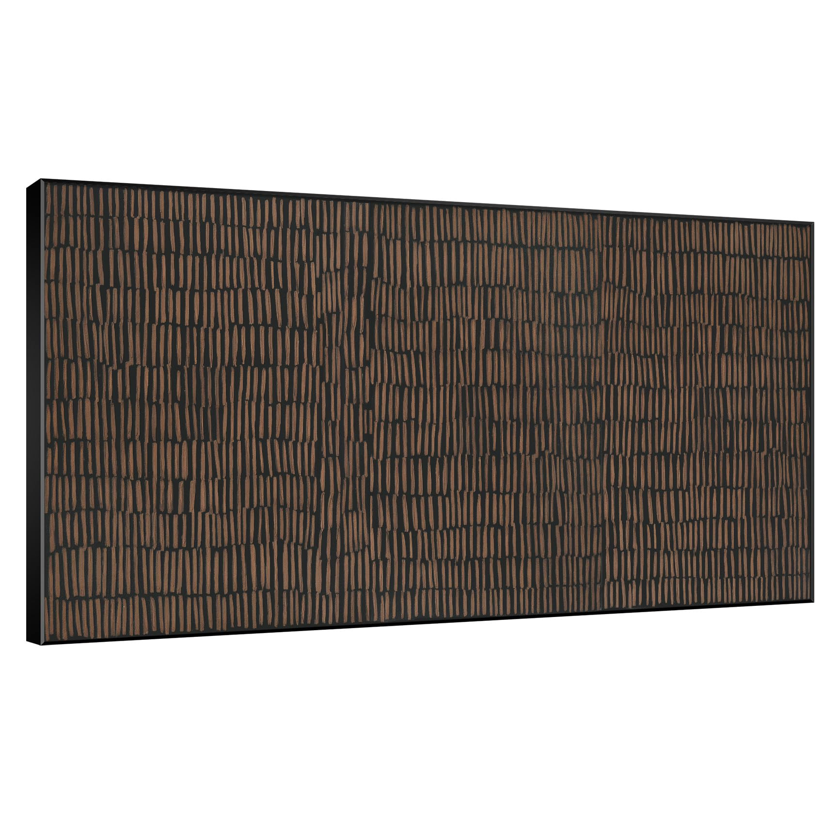 SIGNWIN 36"x60" Extra Large Framed Wall Art Neutral Abstract Brown and Black Print for Home Livin... | Amazon (US)