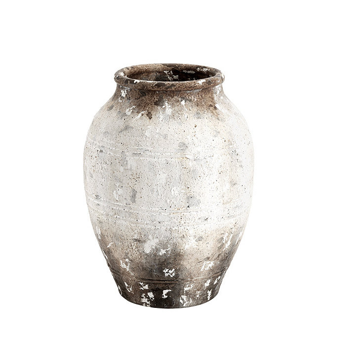 Emelia Terracotta Vase Assortment in White and Brown | Ballard Designs, Inc.