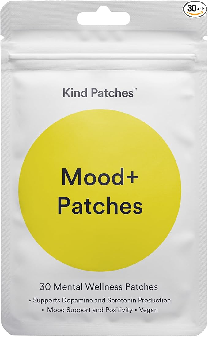 Kind Patches Mood Plus Patches with Mucuna Pruriens, Rhodiola, and Lions Mane Extract - Vegan - 3... | Amazon (US)