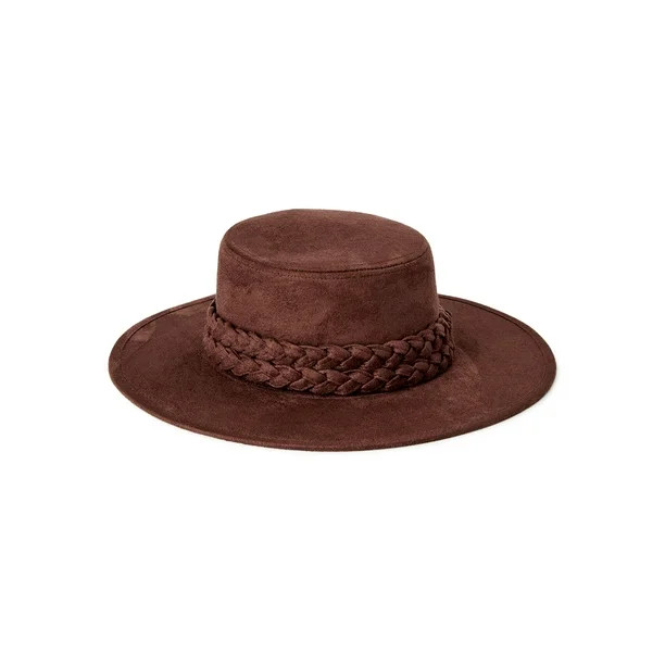Time and Tru Boater Hat with Braid | Walmart (US)
