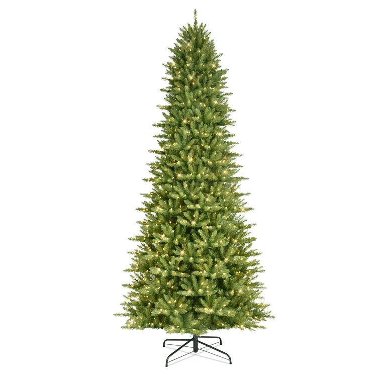 12 Pre-lit Slim Fraser Fir Artificial Christmas Tree 1200 UL listed Clear Lights - Walmart.com | Walmart (US)