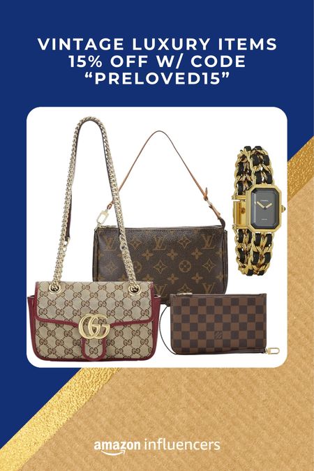 Save 15% on vintage luxury pieces with code “PRELOVED15”
(Max savings of $200)
Linking some of my favorite finds here!


#LTKsalealert #LTKitbag #LTKxPrime