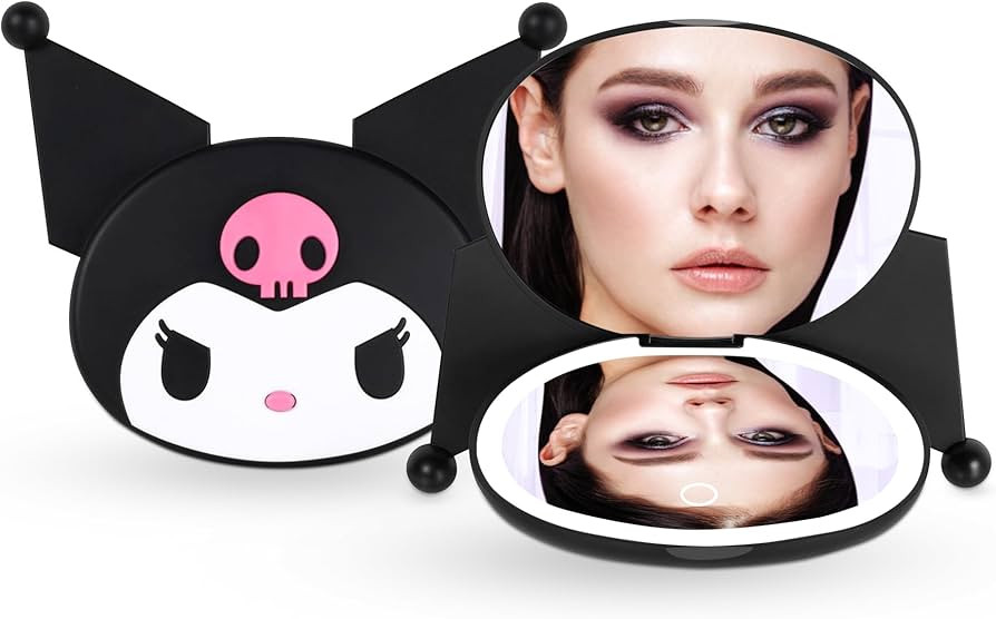 Impressions Vanity Kuromi LED Compact Mirror for Purse, Travel Lighted Makeup Mirror with 3X Magn... | Amazon (US)