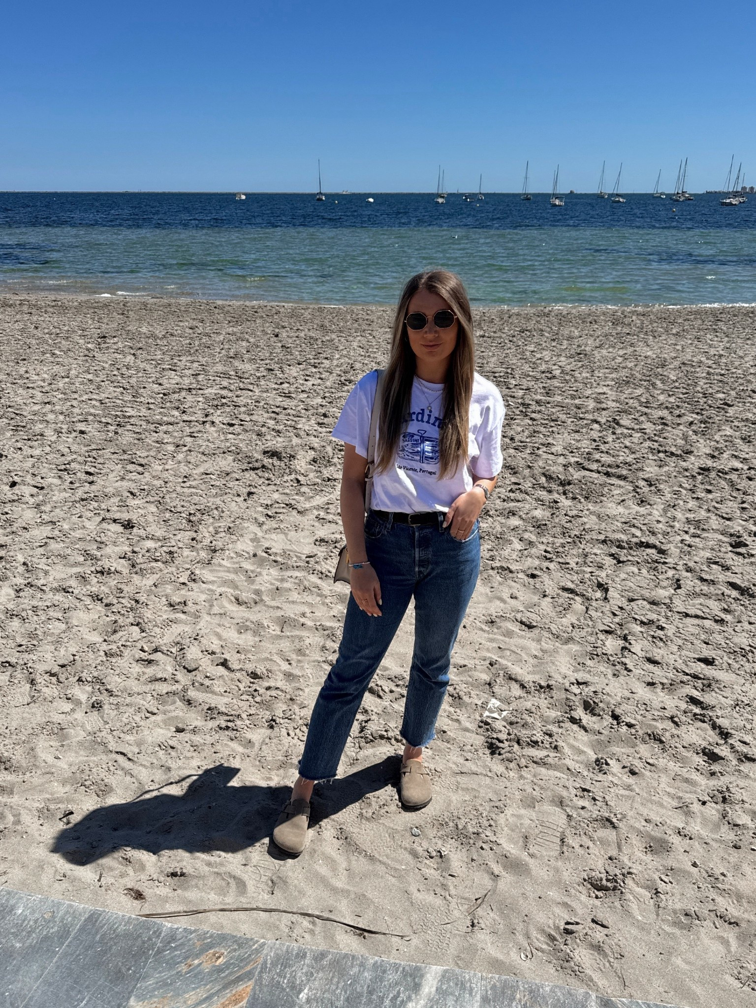 Slogan T-Shirt / Sardines T-Shirt / Blue Jeans / Levi’s Blue Jeans / Birkenstock Bostons Taupe

#LTKsummer #LTKeurope #LTKuk