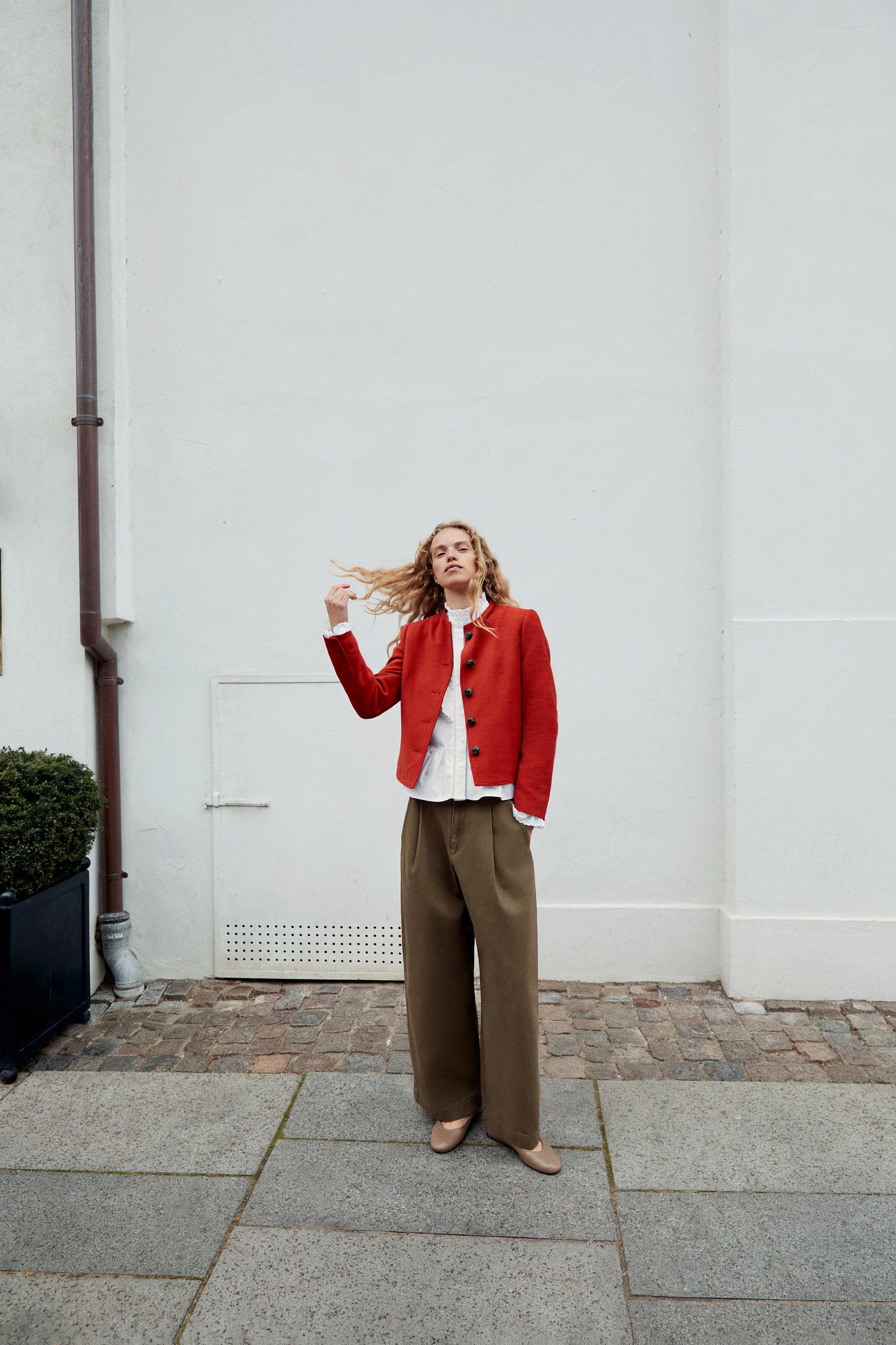 Zara - Romantic Ruffle Blouse - White - L - Woman | Zara US