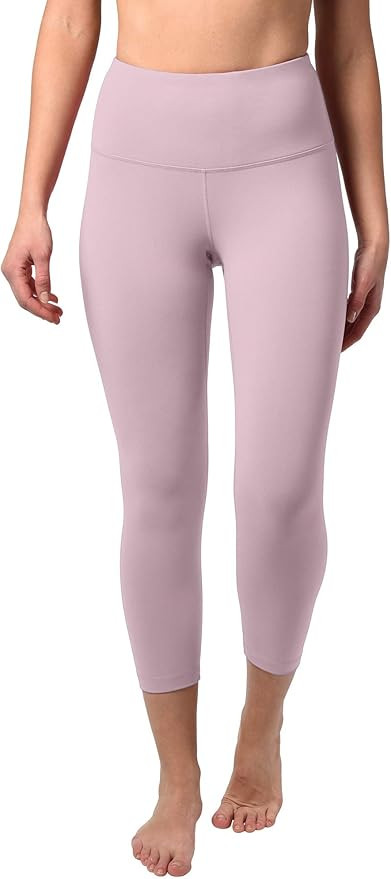 90 Degree By Reflex High Waist Squat Proof Capris - 22” Interlink Workout Capris | Amazon (US)