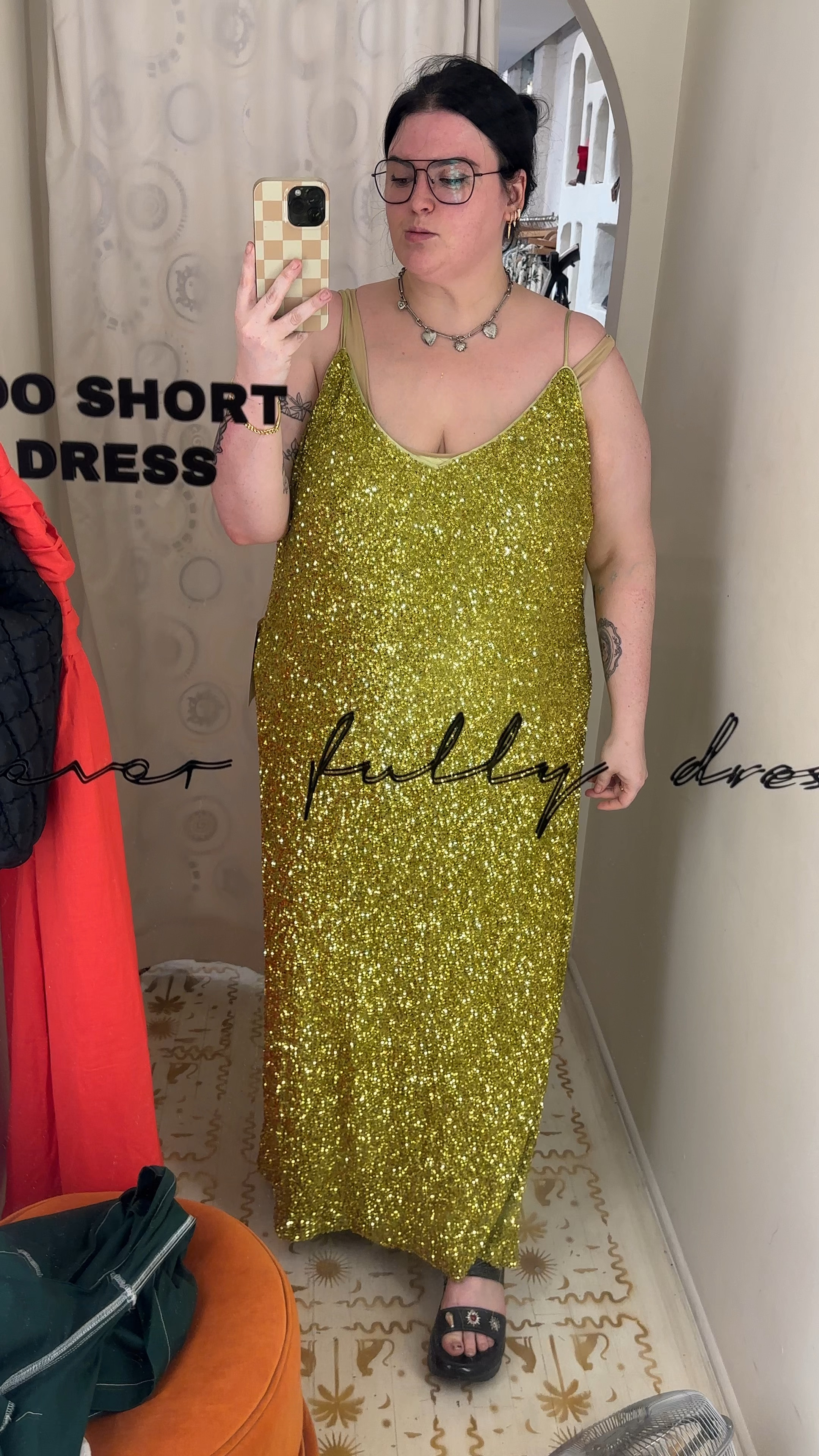 Sequin dress. Plus size dress 