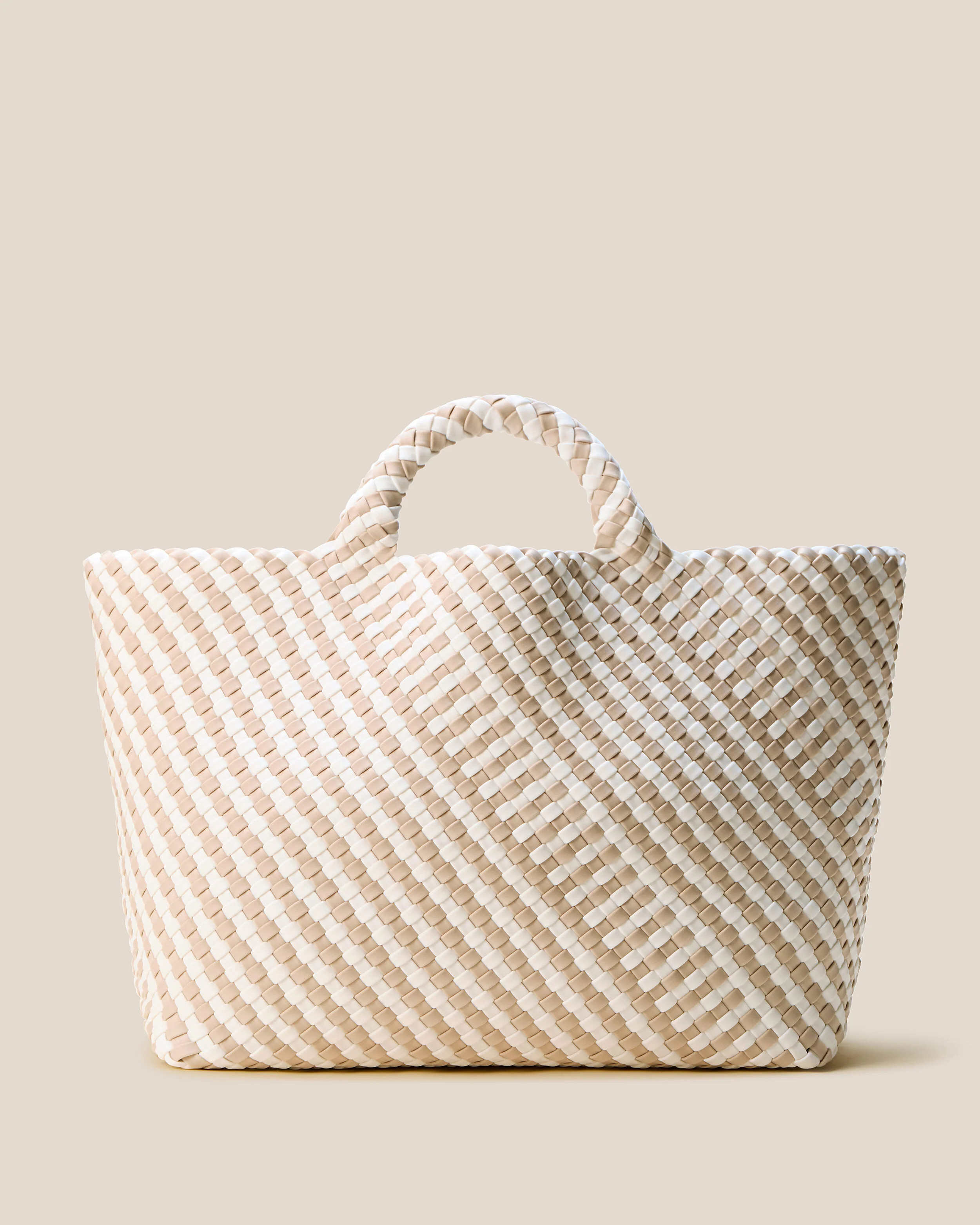 St. Barths Large Tote Striped Geo | Mykonos | Naghedi