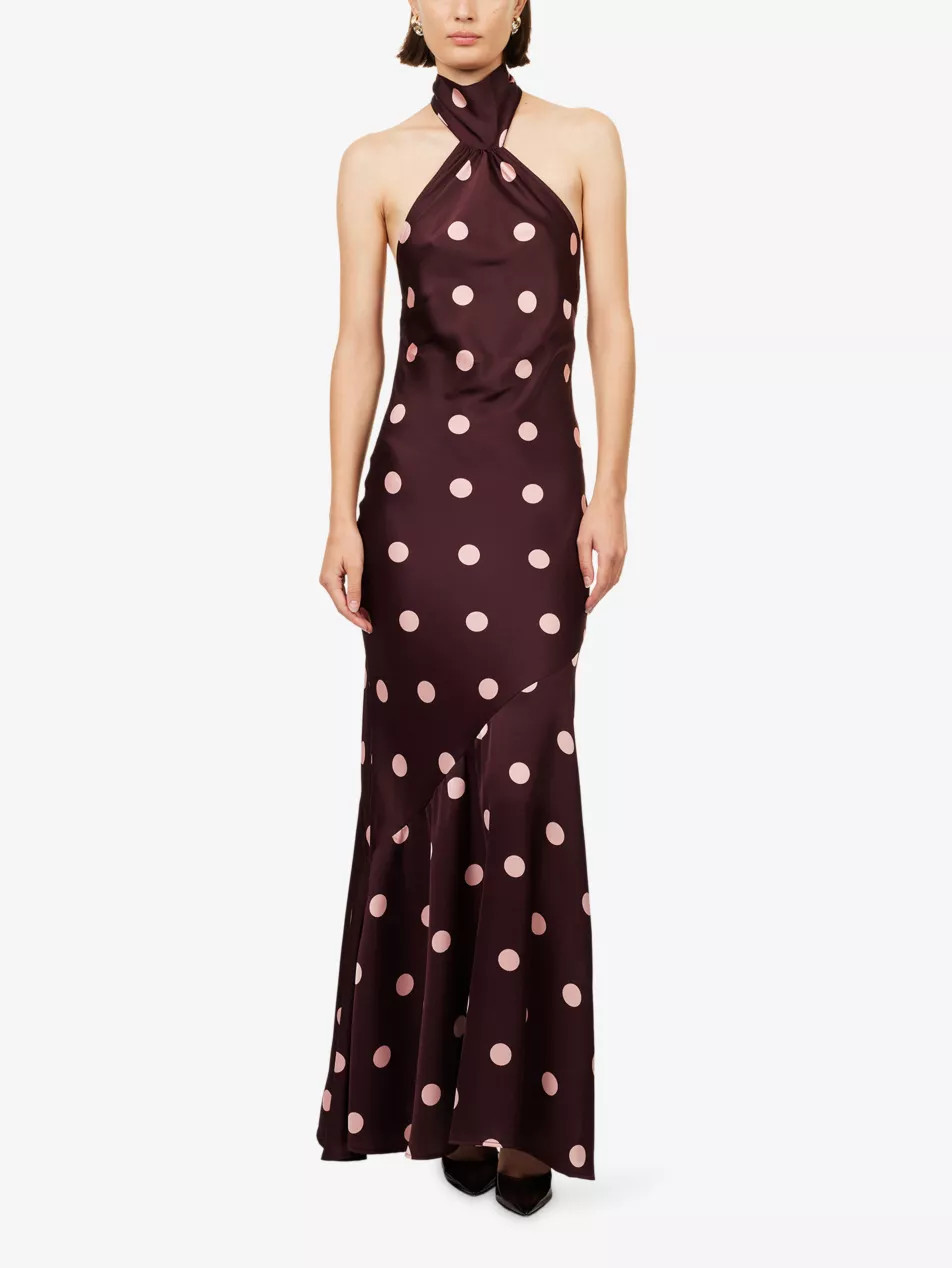 Baia Polka-Dot Woven Maxi Dress | Selfridges