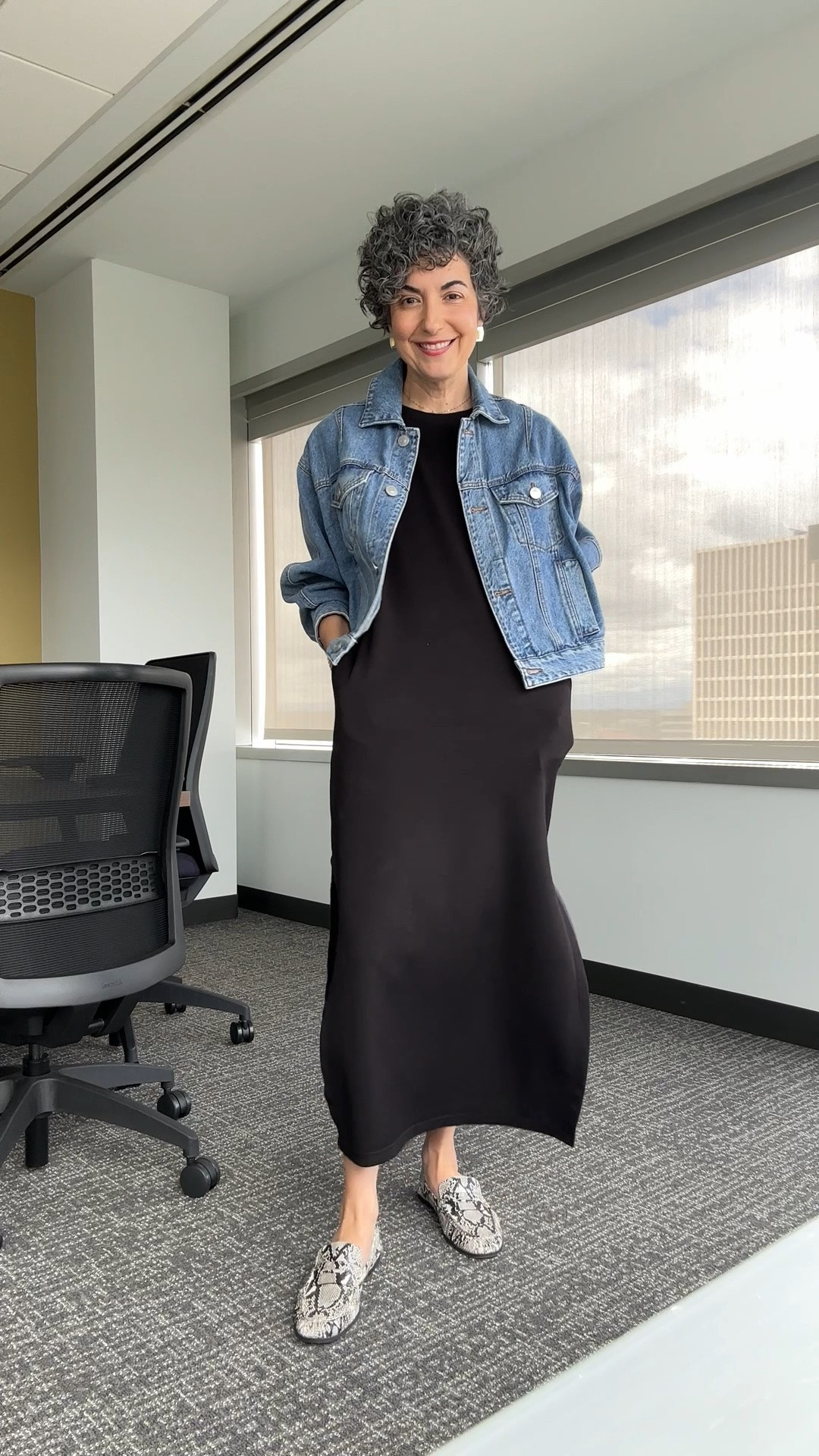 Thursday OOTD - wearing a small in dress. Denim jacket is older target but I linked two similar styles.

#LTKootd