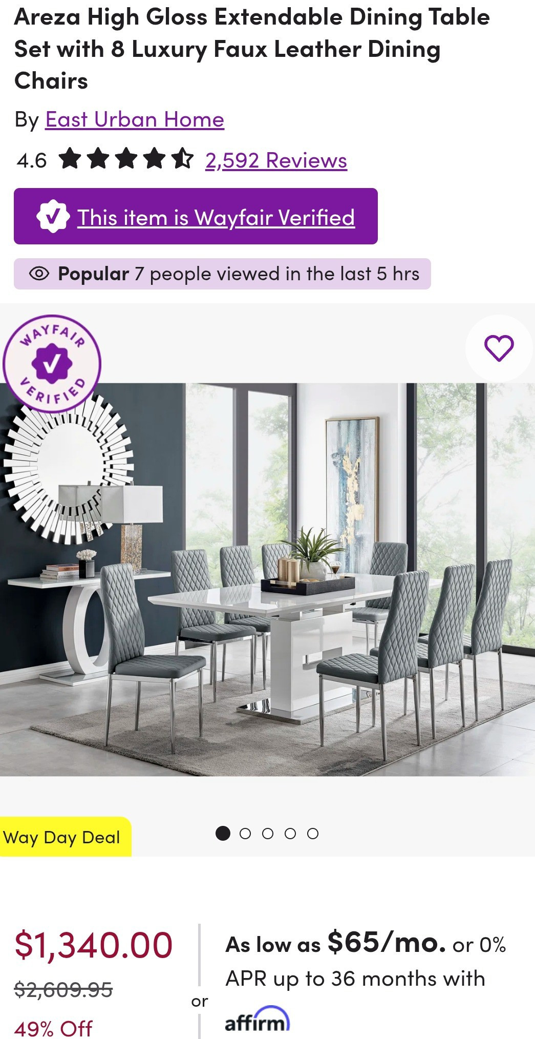 Wayfair WayDay is wrapping up TOMORROW—don’t miss these crazy flash deals! ⚡ Up to 80% OFF, limited pieces left, and dining table sets are flying off the shelves. Shop the semi-annual sale (April 25–27) before everything sells out! 🛒#Wayfair #WayfairWayDay #WayDay2026 #WayDayFlashDeals #WayfairSale #SaleAlert #LastDaySale #LimitedPieces #SellingFast #HugeDiscounts #UpTo80PercentOff #ShopBeforeGone #HurryNow #DiningTableDeals #DiningSetSale #FurnitureSale #HomeDecorDeals #SeasonSale #SemiAnnualDeals #WayfairHome #TopDeals #TrendingFinds #InteriorGoals #HomeEssentials #LuxuryForLess #BudgetDeals #USAFinds #ShopFast #DealHunter #HomeMakeover

#LTKSeasonal #LTKHome #LTKSaleAlert