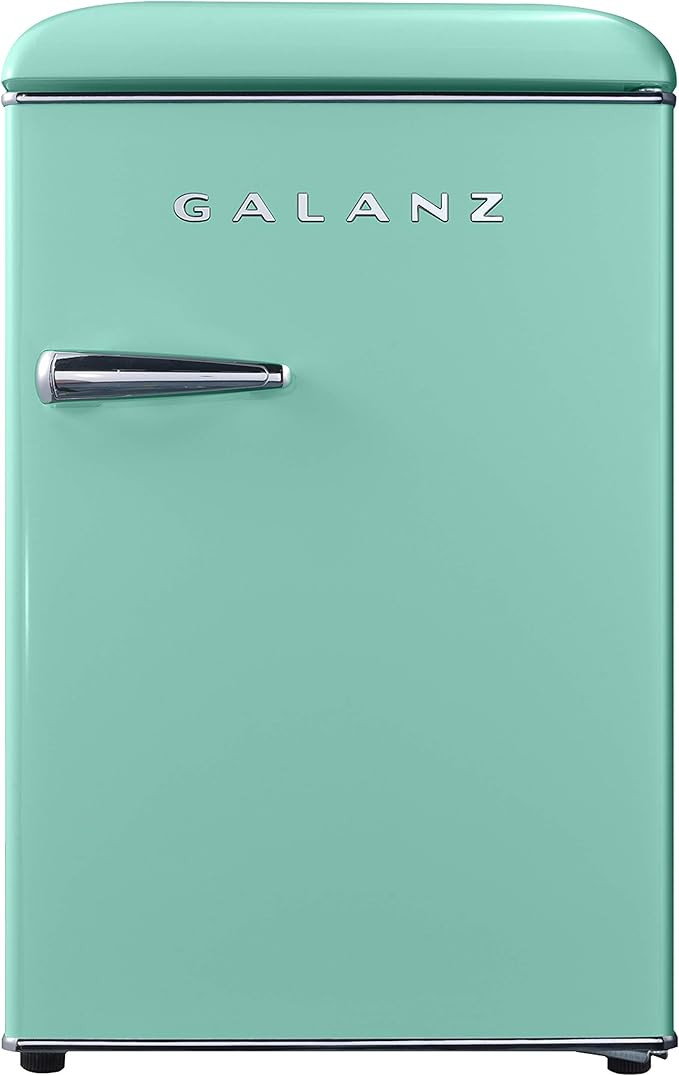Galanz GLR25MGNR10 Retro Compact Refrigerator, Mini Fridge with Single Doors, Adjustable Mechanic... | Amazon (US)