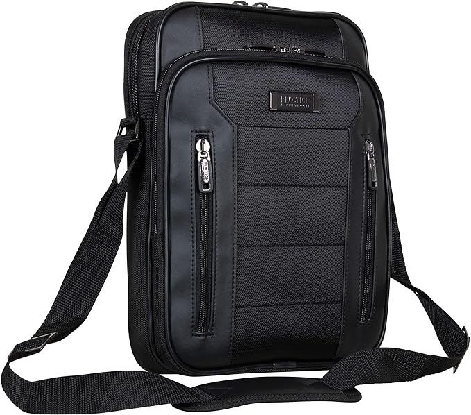 Kenneth Cole Reaction Keystone 1680d Polyester Single Compartment 12" Laptop/Tablet Case, Black | Amazon (US)