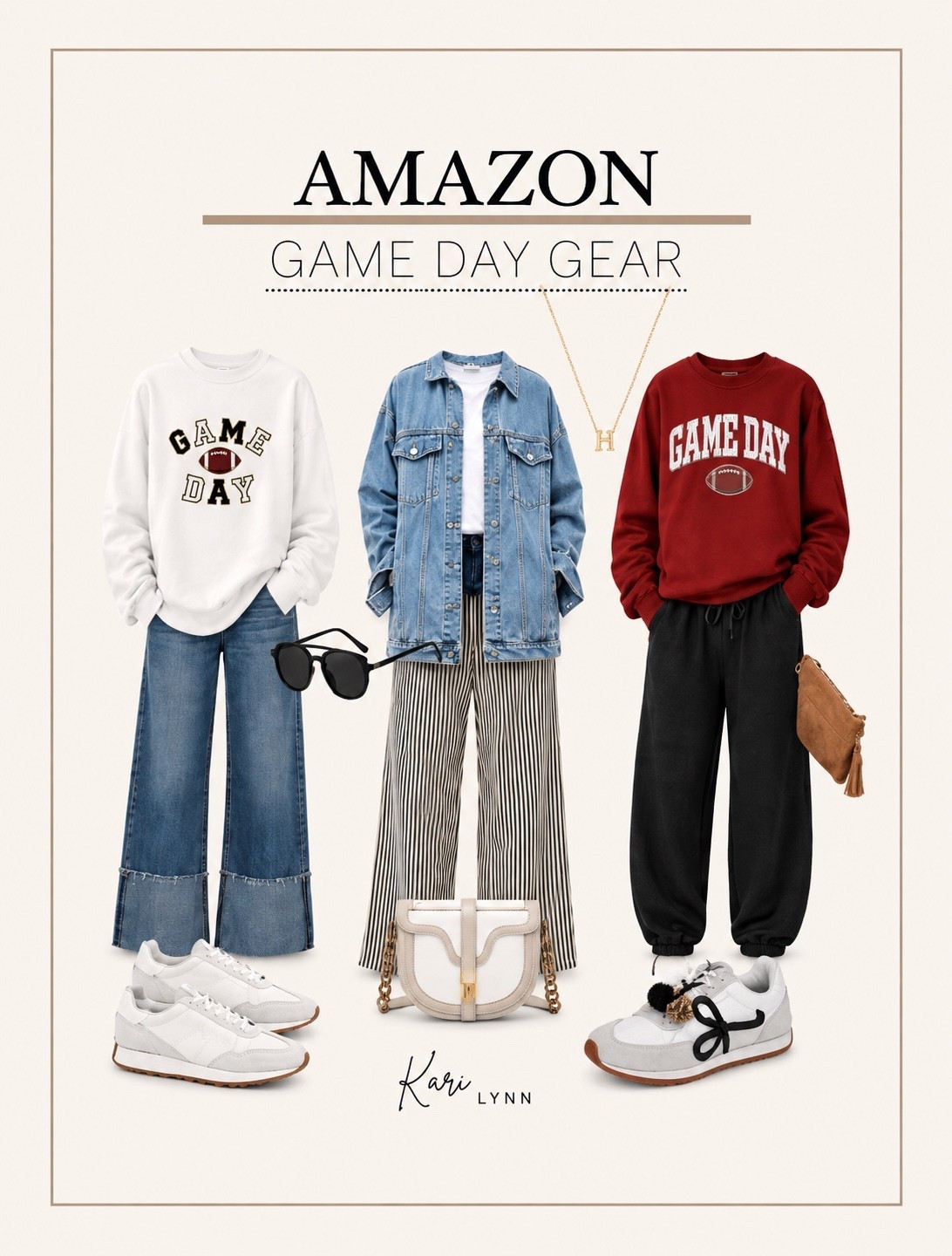 🏈 GAME DAY, but make it cute. 🤎

Amazon finds that are perfect for football season—from cozy graphic sweatshirts + comfy pants to sneakers and accessories that pull the whole look together.

Easy, casual + cute for game day, tailgating or watching from home! 🏈✨

#AmazonFinds #GameDayStyle #FootballSeason

#LTKSeasonal #LTKOver40 #LTKActive