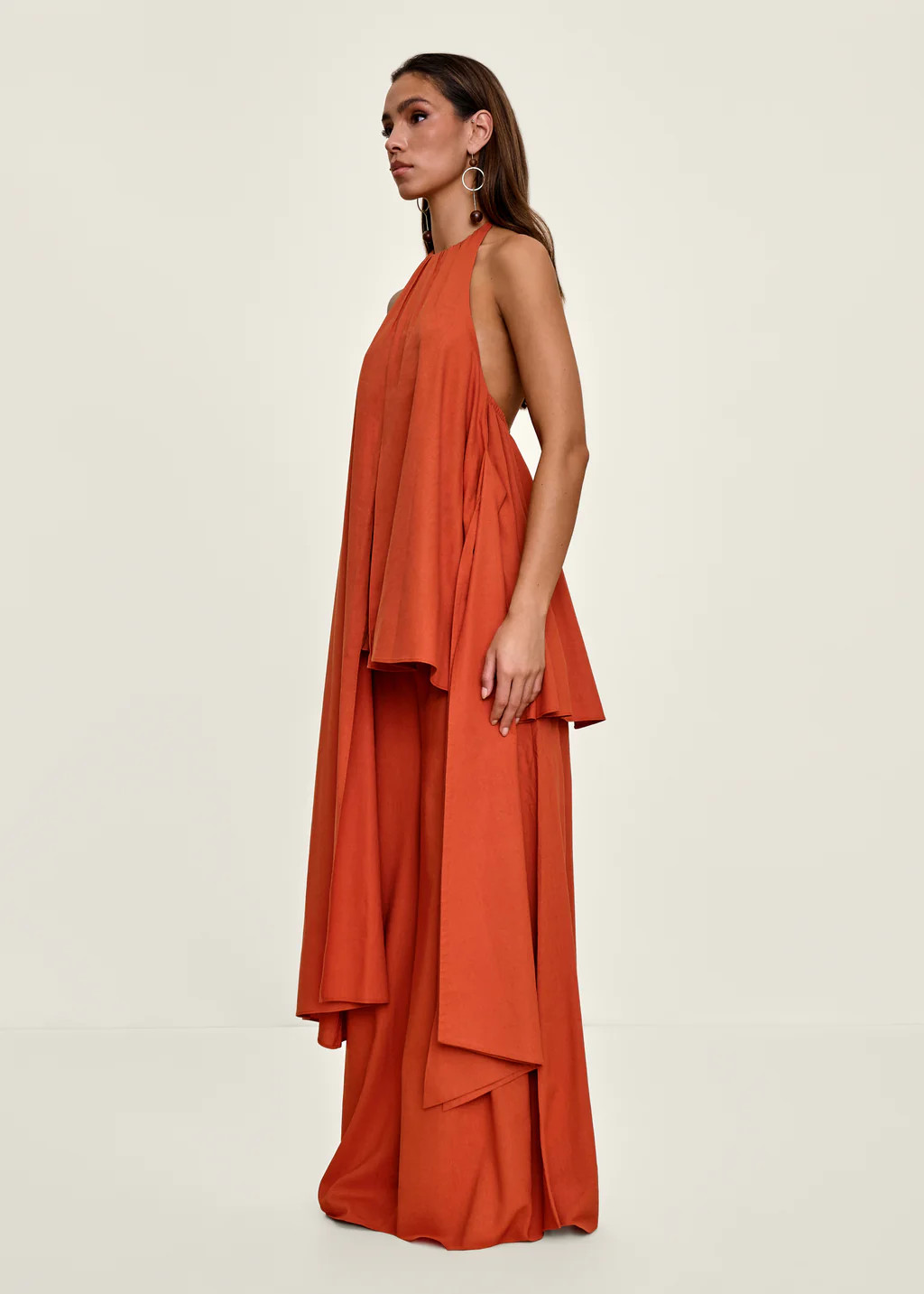 NATA PANTS - RED CORAL | ANDREA IYAMAH