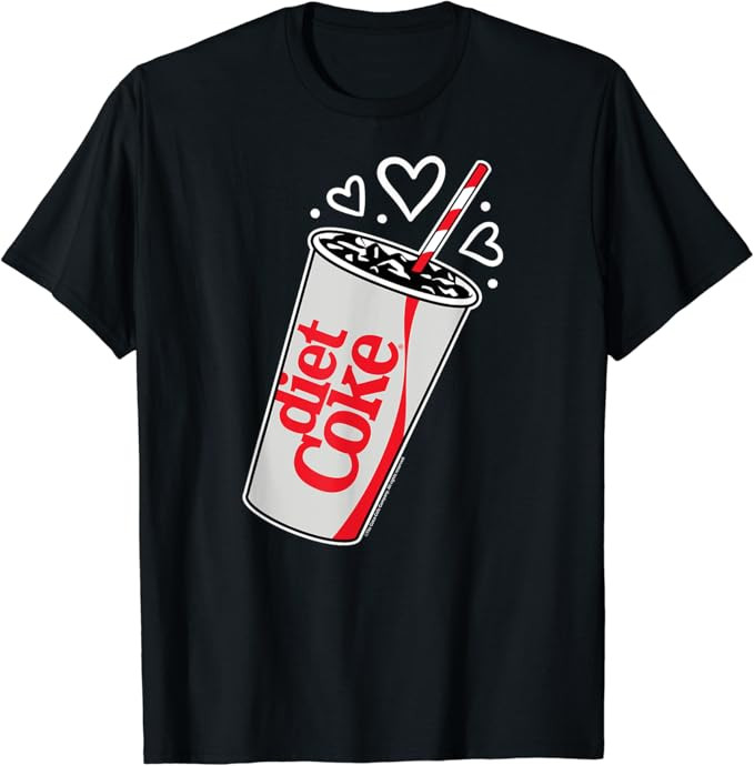 Coca-Cola - Diet Coke Heart Bubbles T-Shirt | Amazon (US)