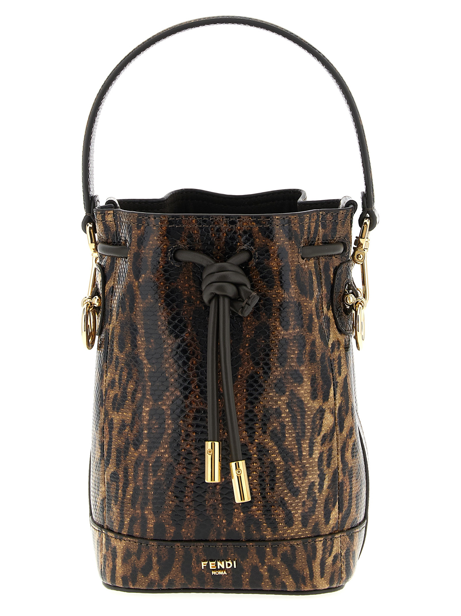 Fendi Mon Tresor mini bucket bag Brown Karung Hand - Women | Italist.com US