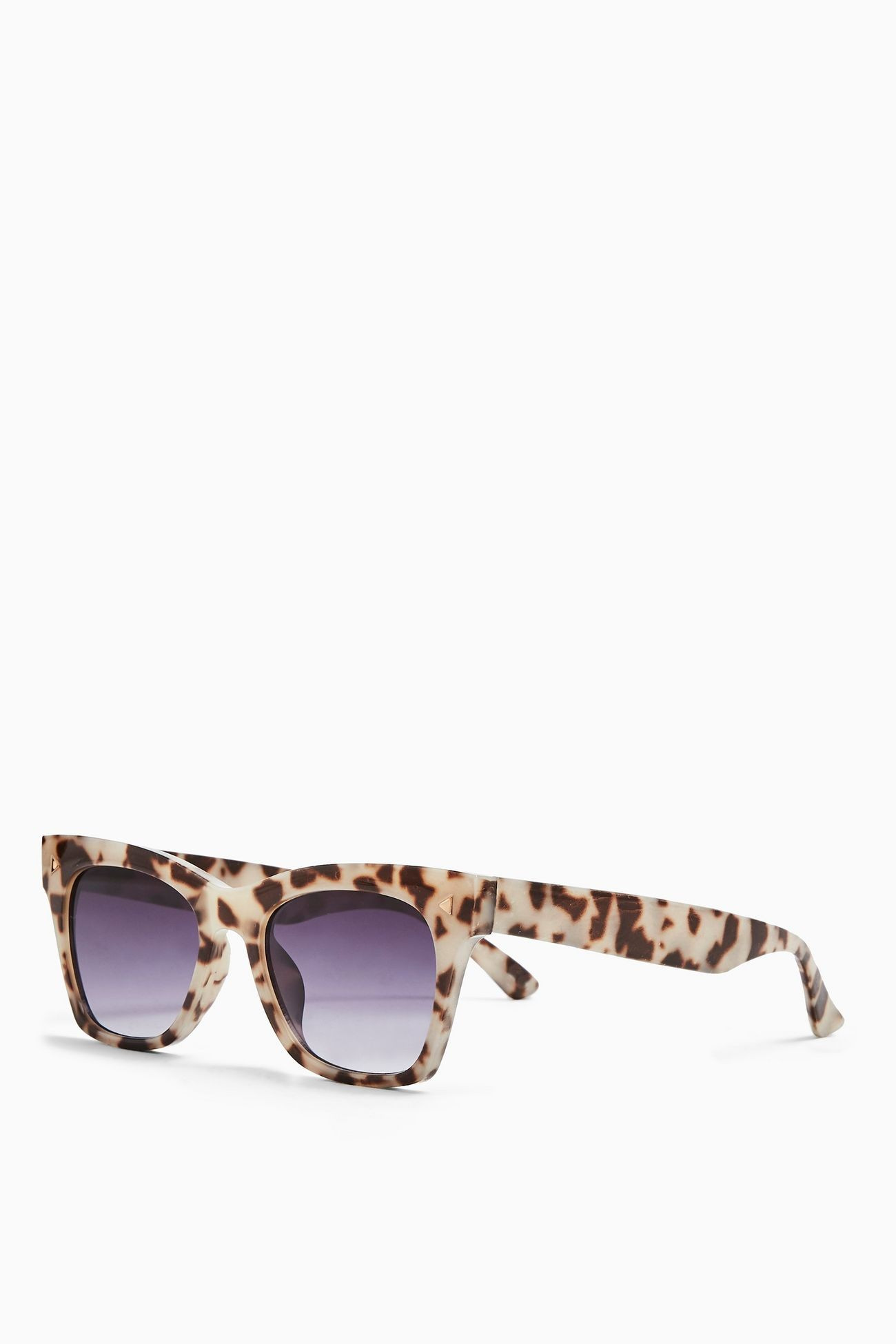 PHOEBE Milky Tortoiseshell Square Sunglasses | Topshop UK