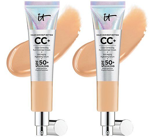 IT Cosmetics Supersize Duo Your Skin But Better CC Cream SPF 50 | QVC