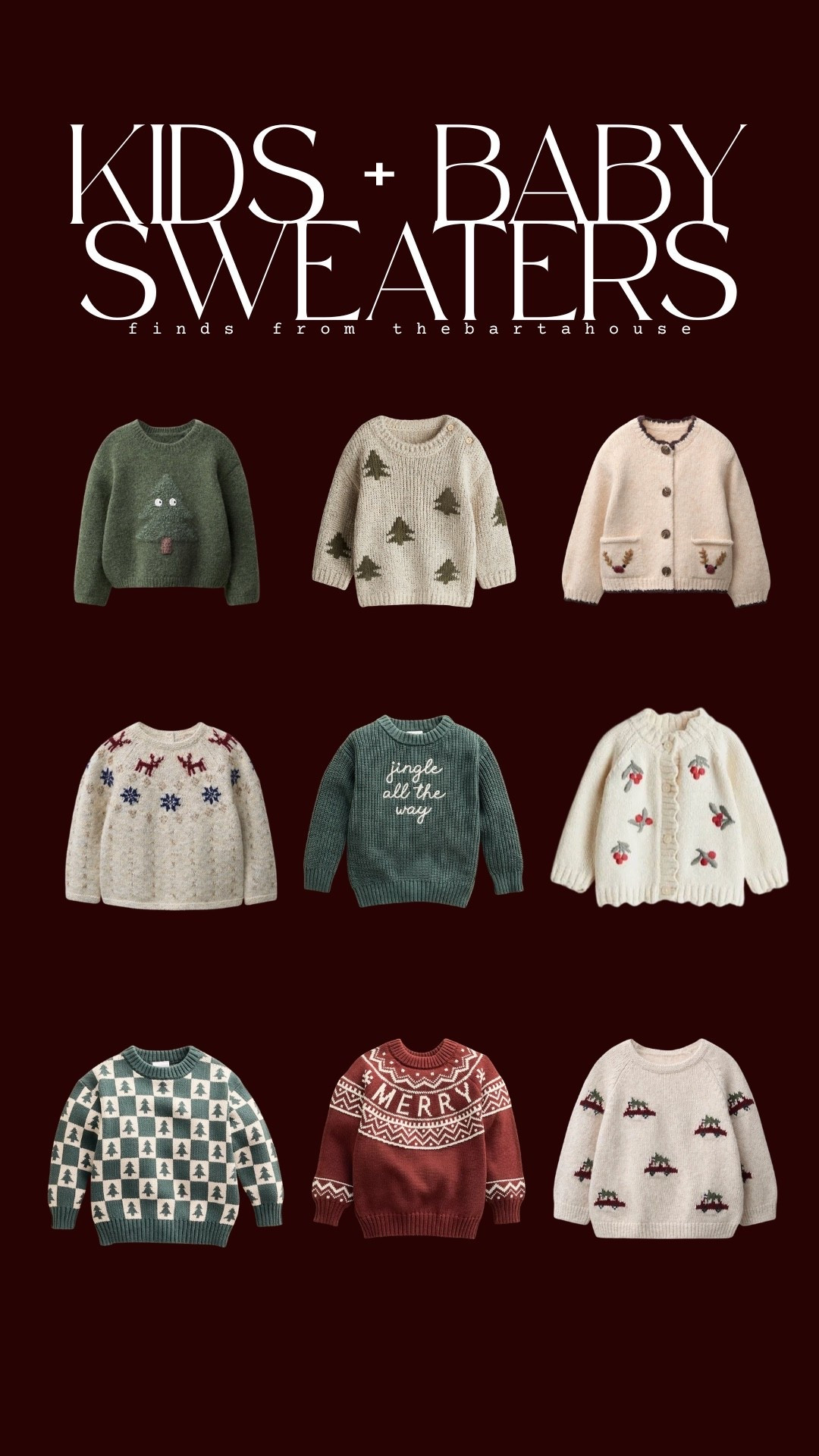 Ok so ADORABLE!! kids and baby holiday sweater picks 

#LTKSaleAlert #LTKHoliday #LTKKids