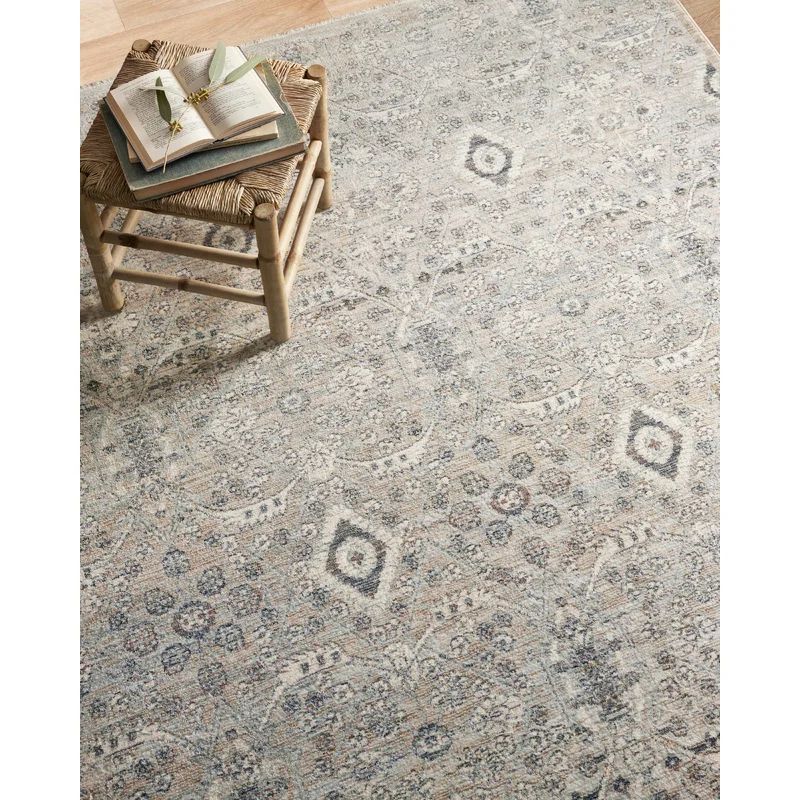 Zuma Oriental Silver / Sky Area Rug | Wayfair North America