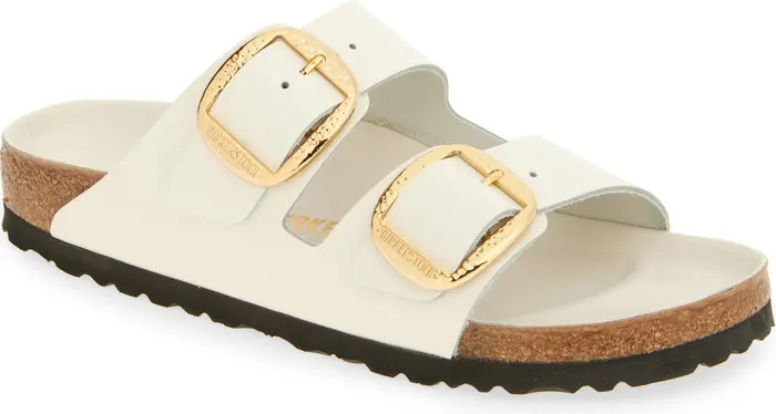Birkenstock Arizona Hammered Big Buckle Slide Sandal (Women) | Nordstrom | Nordstrom
