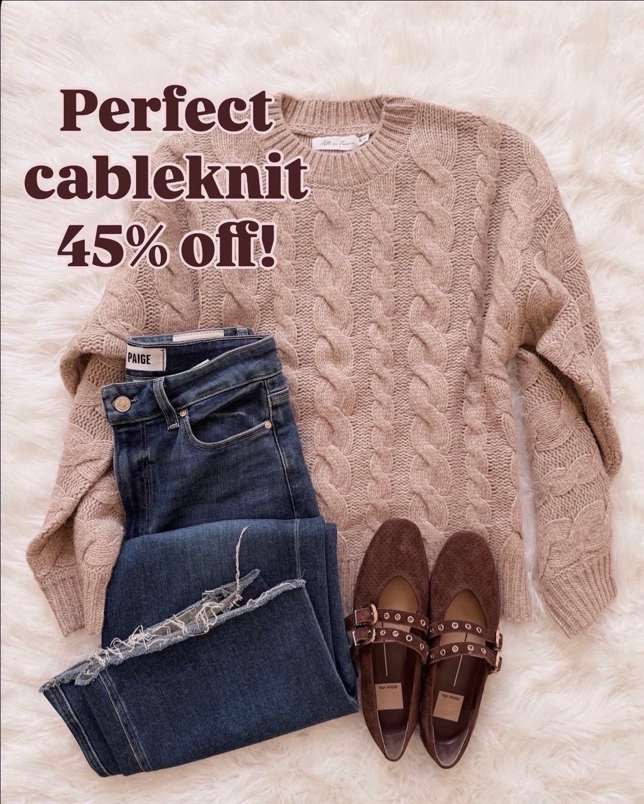 When I don’t know what to wear, a cable knit sweater and jeans are a classic combo that works every time  

#LTKOver40 #LTKWorkwear #LTKootd