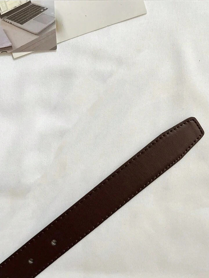 1pc Women's Simple Fashionable Casual Pu Leather Decorative Belt For Jeans Summer, School Fall, A... | SHEIN