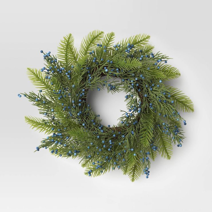 Mini Pine with Juniper Berry Wreath - Threshold™ | Target